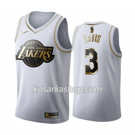 Dres Los Angeles Lakers Anthony Davis 3 Nike 2019-20 Bijela Golden Edition Swingman